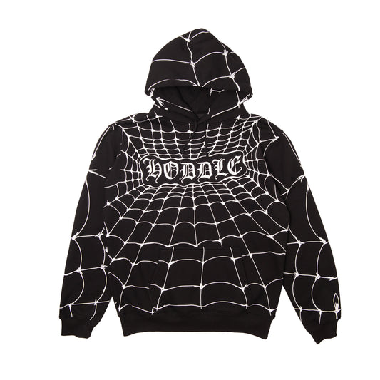 Hoddle - Web Hoodie - Black