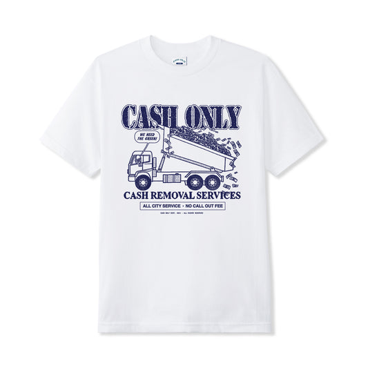 Cash Only - Removal Tee - White