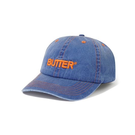 Butter Goods - Rounded Logo | 6 Panel Cap - Cobalt