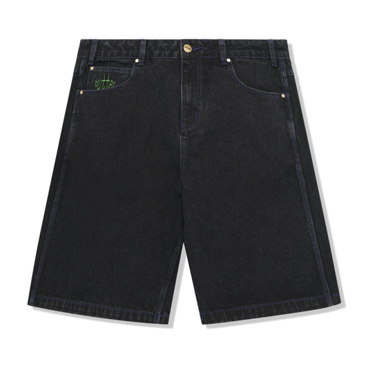 Butter Goods - Spider Denim Shorts - Washed Black