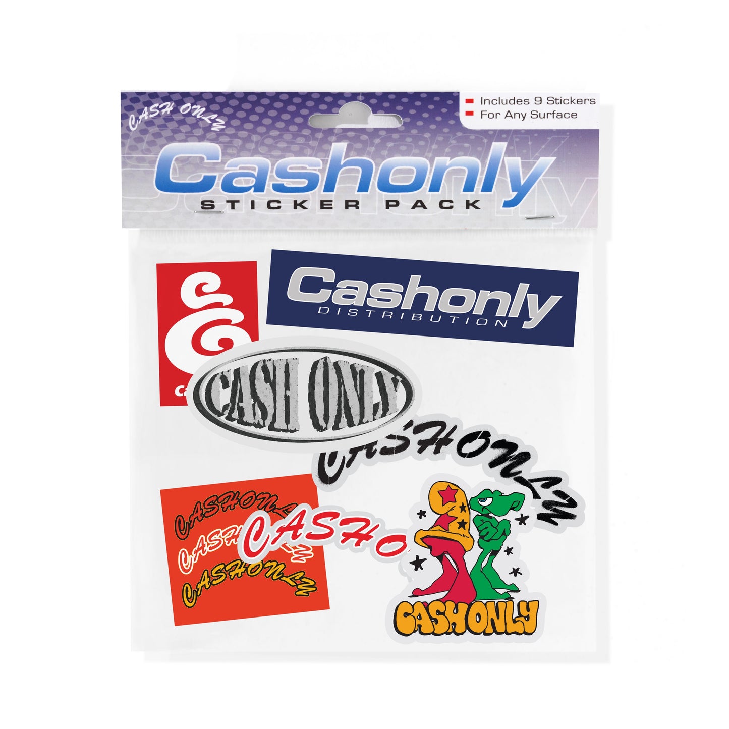 Cash Only - Sticker Pack - Multi O/S