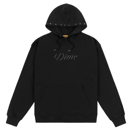 Dime - Cursive French Terry Hoodie - Black