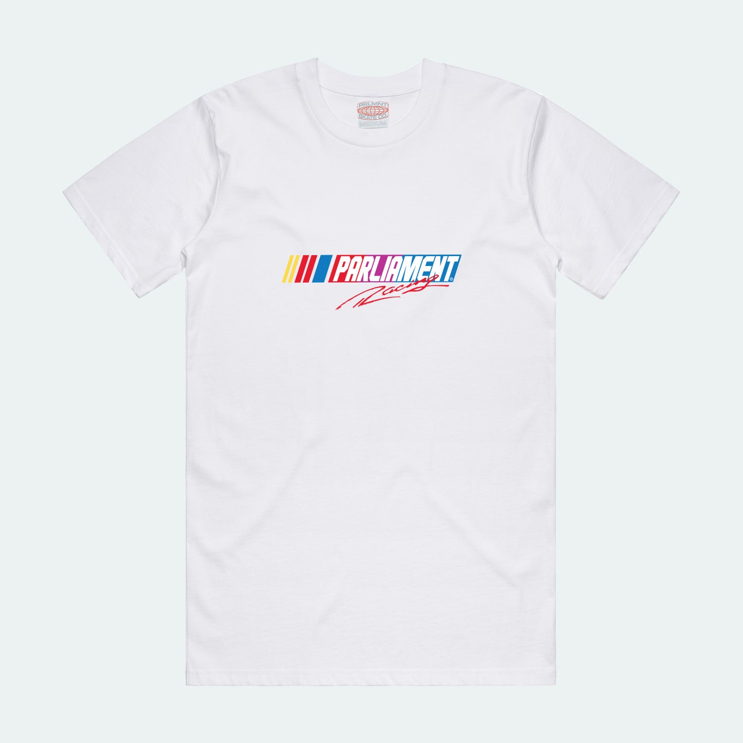 Parliament - Racing Tee - White