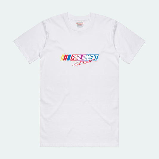 Parliament - Racing Tee - White