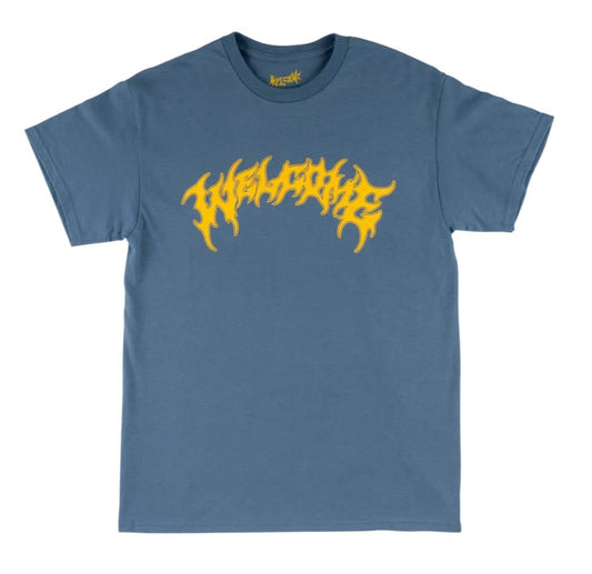 Welcome Skateboards - Barb Tee - Indigo/Yellow