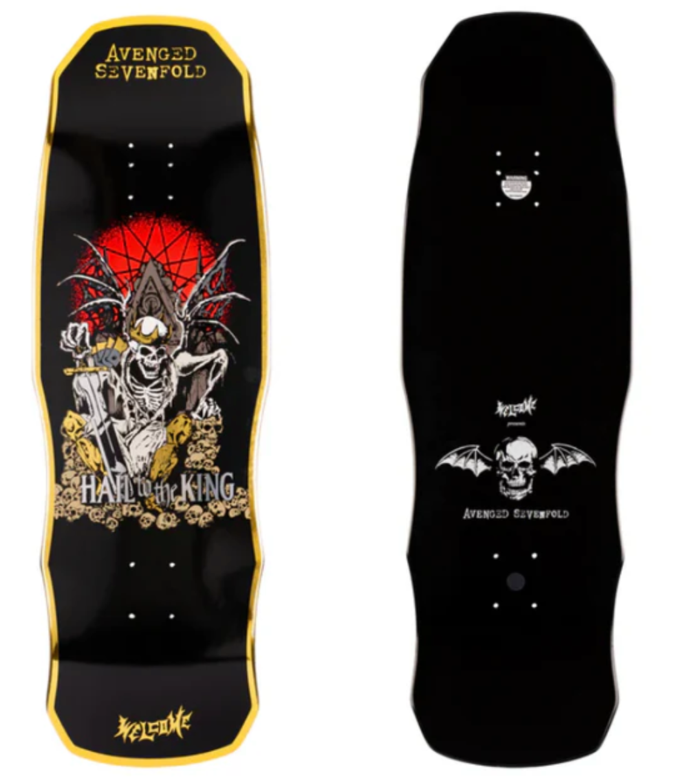 Welcome Skateboards - A7X HAIL TO THE KING ON DARK LORD 9.75"