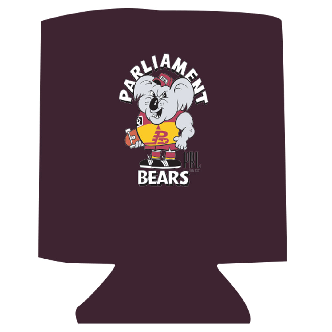 Parliament - Bears Stubby Cooler - Burgundy