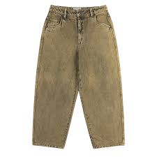 Dime - Classic Baggy Denim Pants - Overdyed Gold