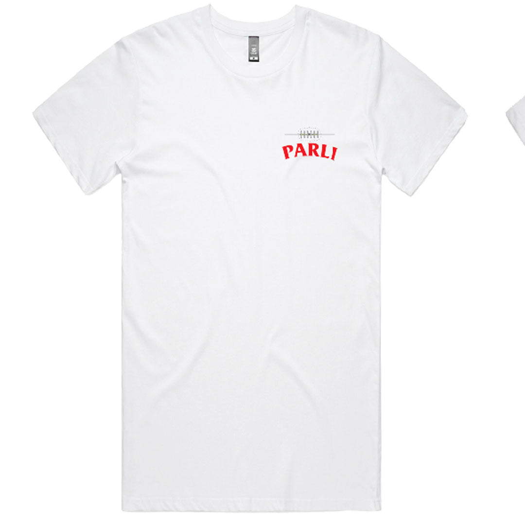 Parliament - Cap Back Logo Tee - White