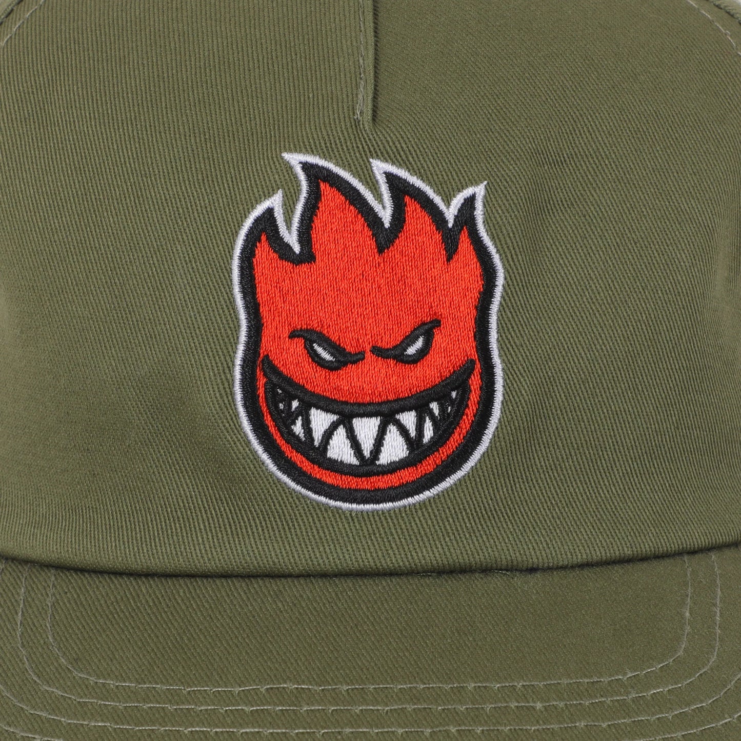 Spitfire - Bighead Fill Snapback - Olive/Red