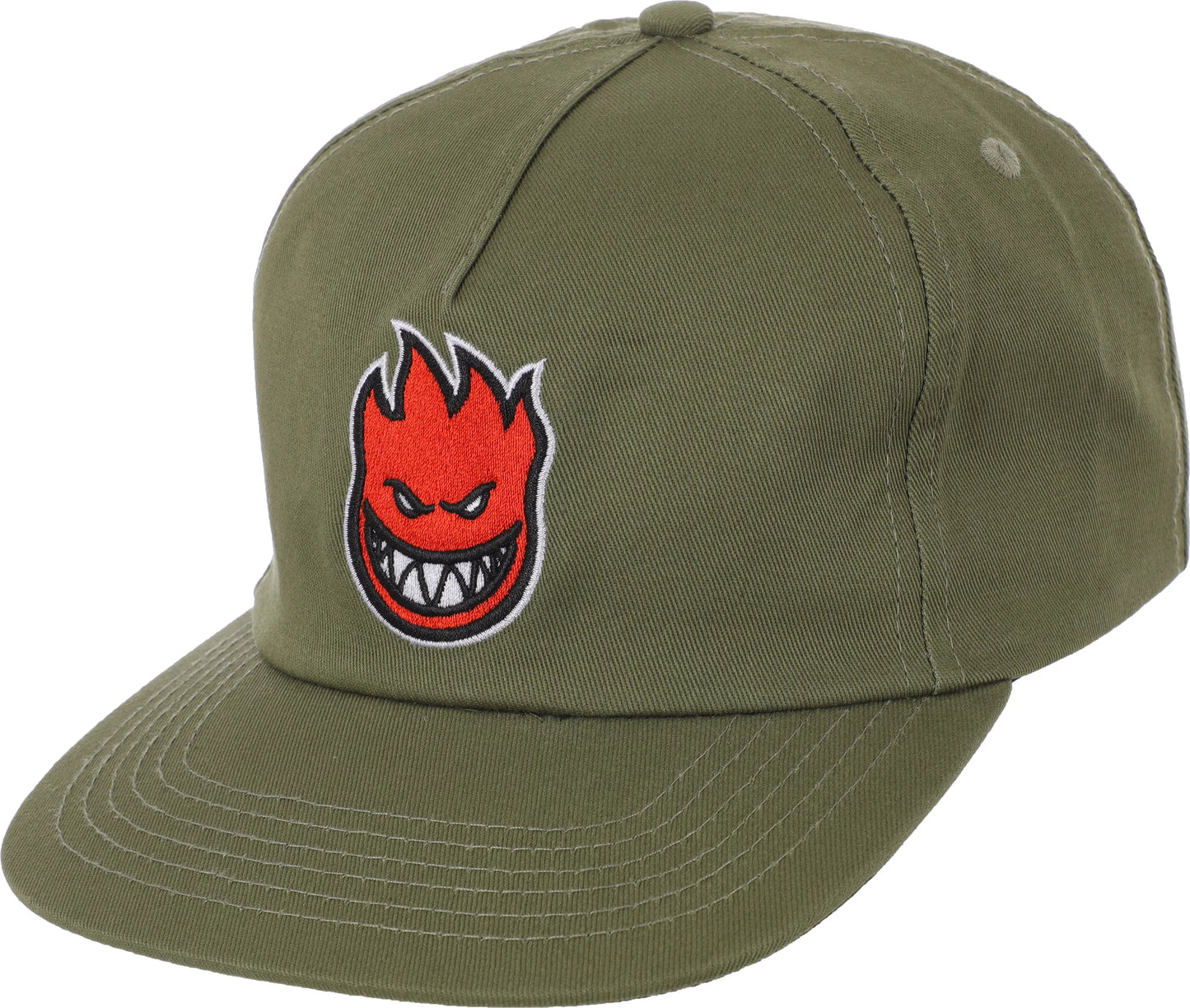 Spitfire - Bighead Fill Snapback - Olive/Red