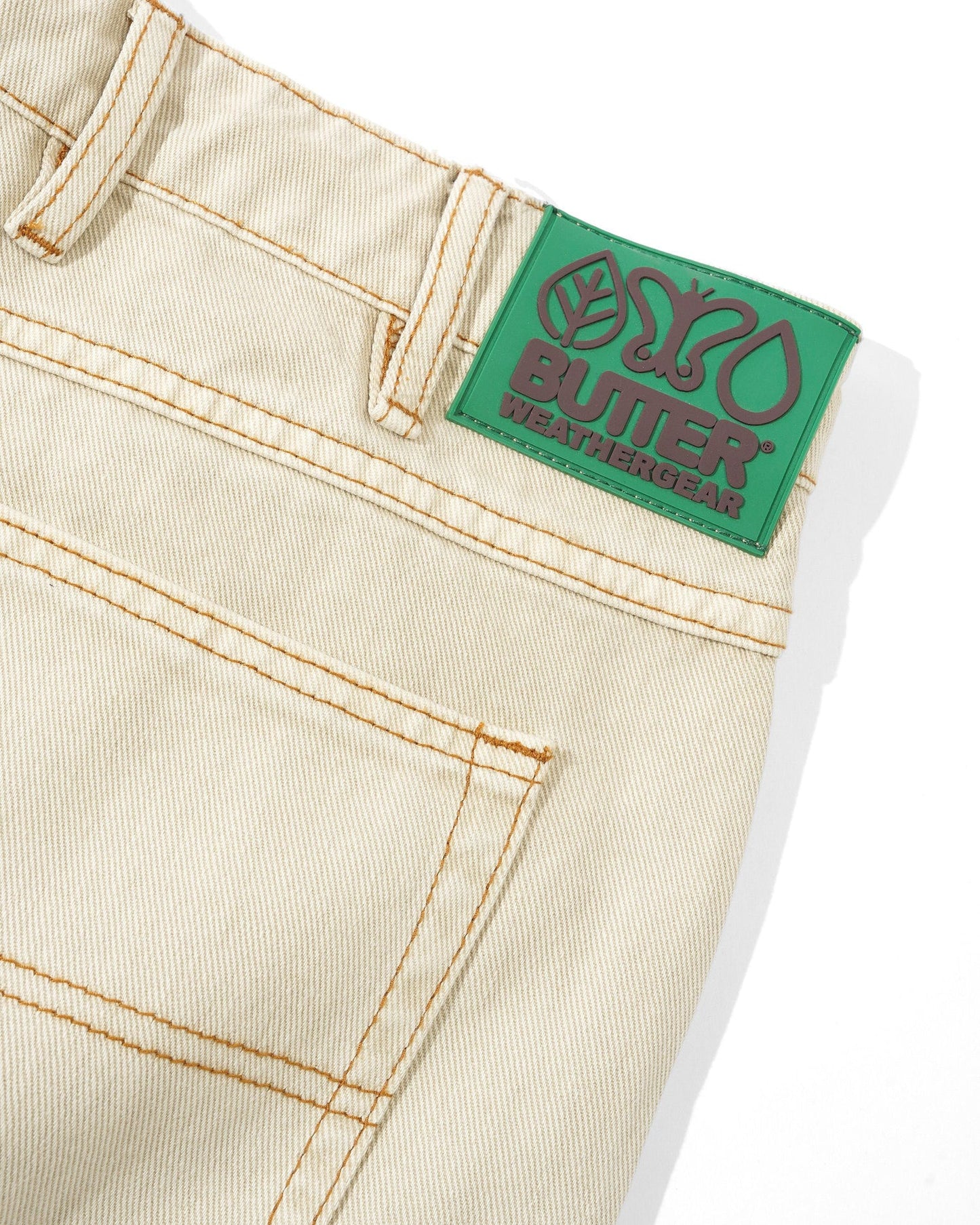 Butter Goods - Weathergear Denim Shorts - Washed Khaki