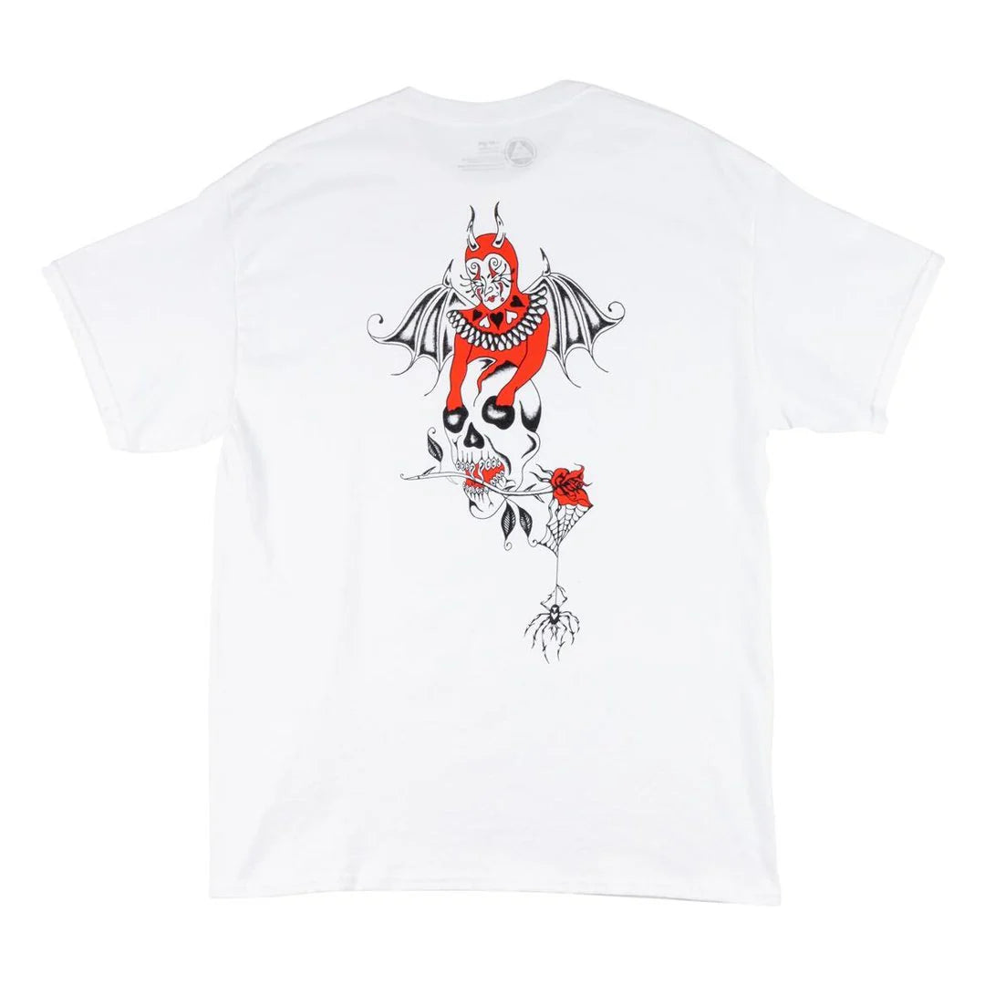 Welcome Skateboards - Angel Tee - White