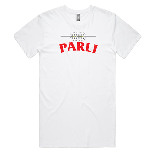 Parliament - Lace Logo Tee - White