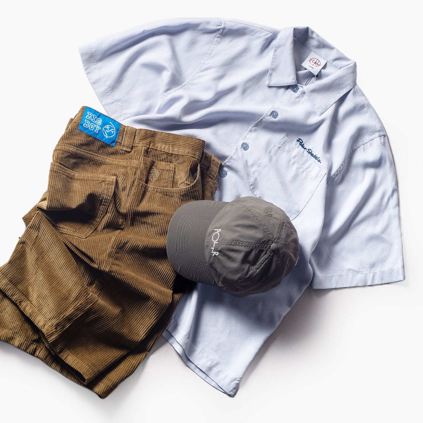 Polar Skate Co. - Big Boy Cord Shorts - Brass – Parliamentskateshop