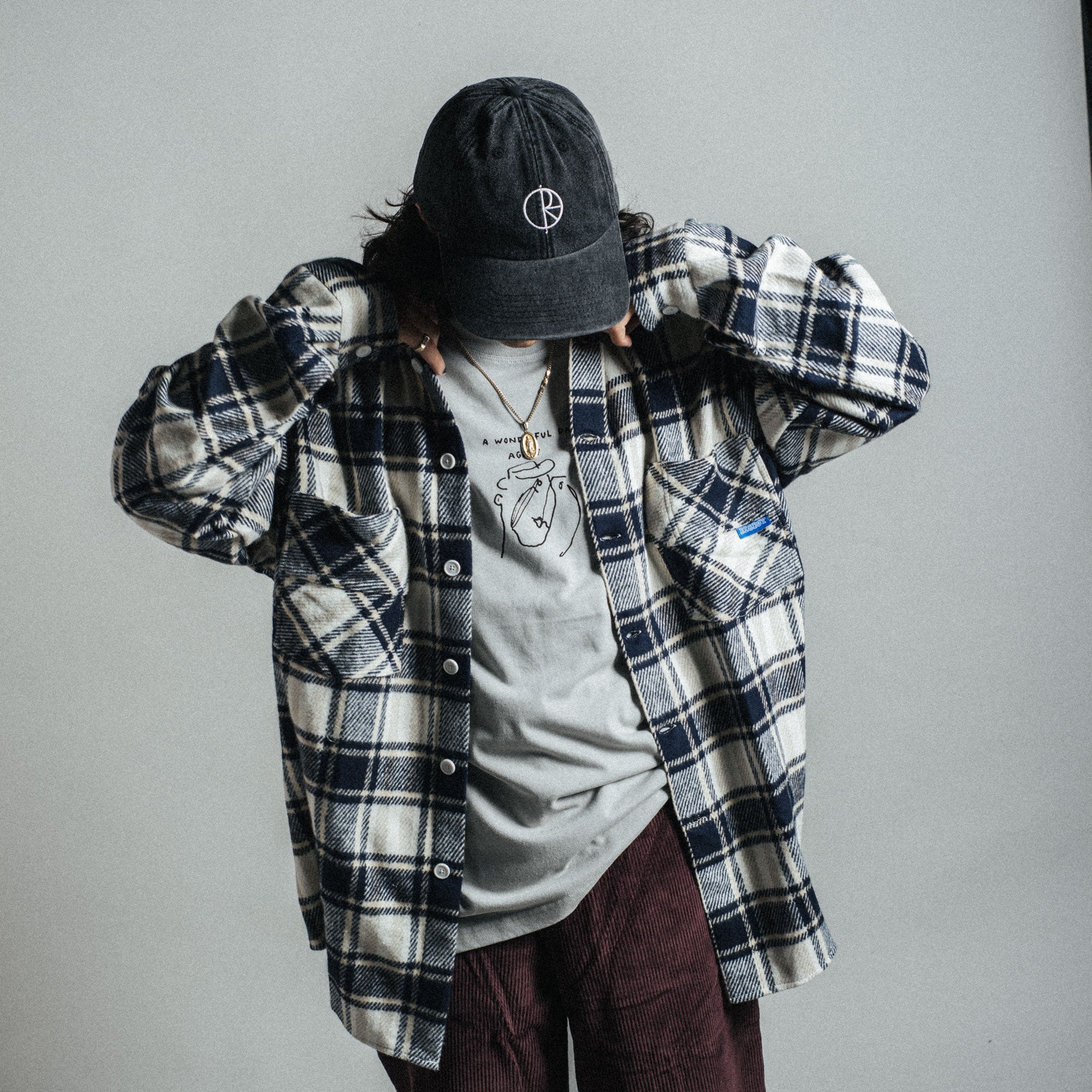 Polar Skate Co. - Big Boy Flannel Shirt - Navy