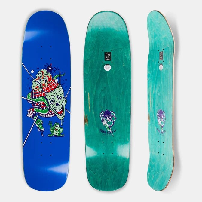 Polar Skate Co. - Oskar Rozenberg - The Mask Deck - Blue - Parliamentskateshop